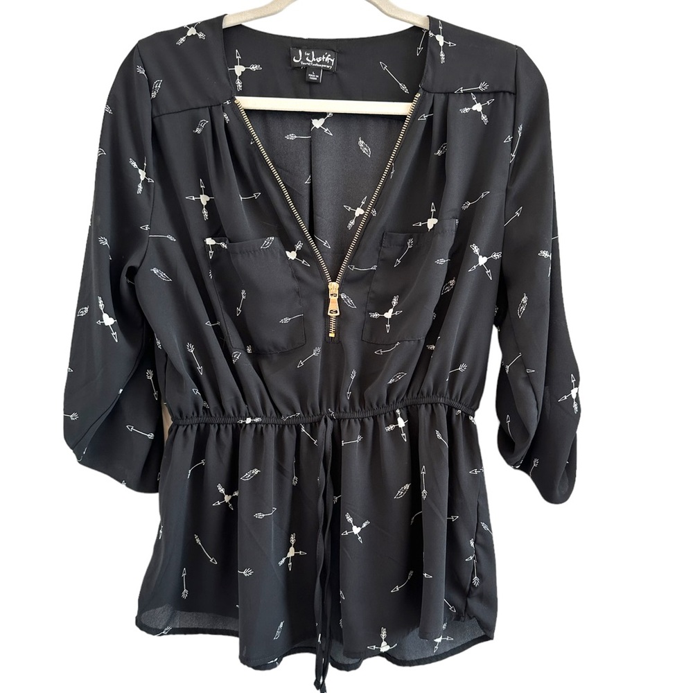 Zippered peplum | large